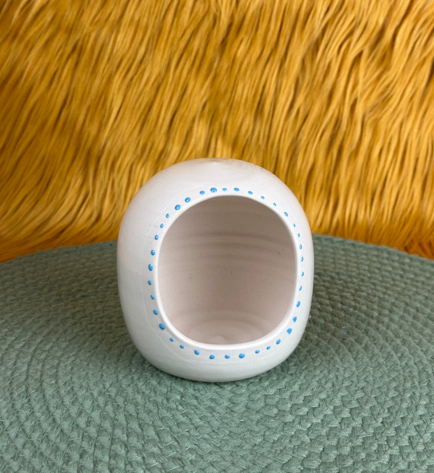 Salt Cellar, Blue Dots