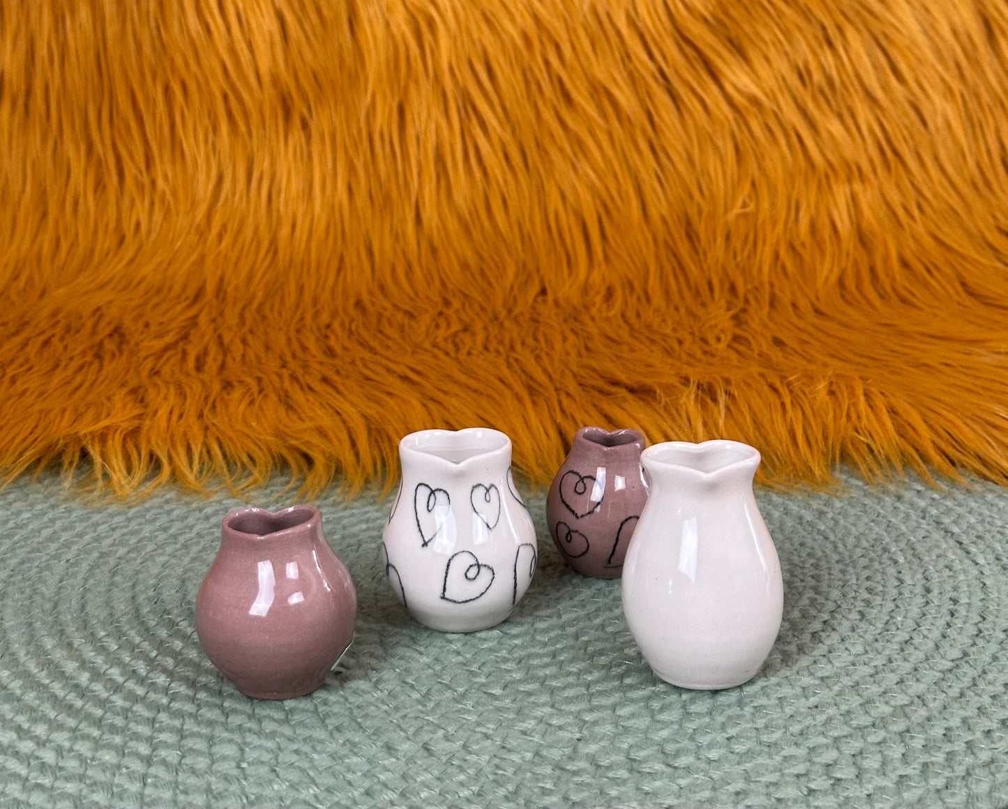 Sweetheart Bud Vase: Dark Coral